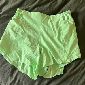 Lululemon Athletica Light Green Athletic Shorts
